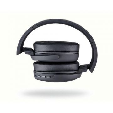 Casti Stereo Wireless Boompods Headpods ANC, Bluetooth, Anulare Activa Zgomot de Fundal, 8 ore (Negru)