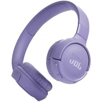 Casti Stereo Wireless JBL Tune 520BT, JBL Pure Bass Sound, Bluetooth 5.3, Conexiune multi-point, Asistent vocal (Mov)