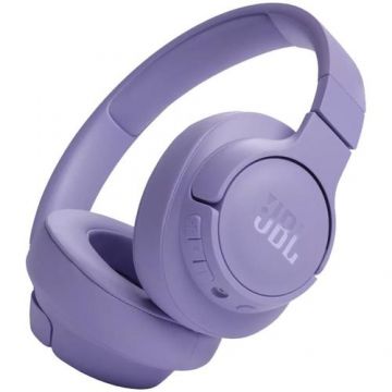 Casti Stereo Wireless JBL Tune 720BT, JBL Pure Bass Sound, Bluetooth 5.3, Conexiune multi-point, Asistent vocal (Mov)