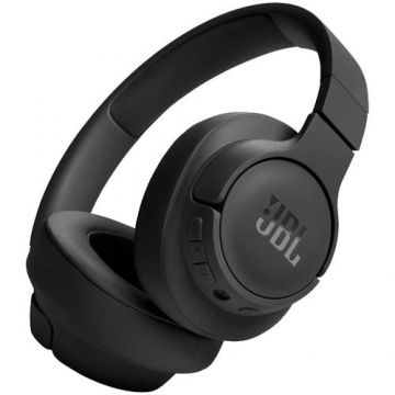 Casti Stereo Wireless JBL Tune 720BT, JBL Pure Bass Sound, Bluetooth 5.3, Conexiune multi-point, Asistent vocal (Negru)