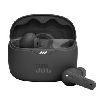 Casti True Wireless JBL Tune Beam, Active Noise Cancelling, Bluetooth, 4 Microfoane, Autonomie 48H, IP54 (Negru) Casti True Wireless JBL Tune Beam, Active Noise Cancelling, Bluetooth, 4 Microfoane, Autonomie 48H, IP54 (Negru)