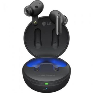 Casti True Wireless LG TONE Free FP8, Active Noise Cancelling, Bluetooth, UV Nano, Waterproof IPX4 (Negru)