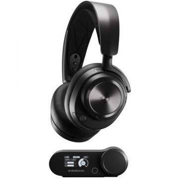 Casti Wireless SteelSeries Arctis Nova Pro, Bluetooth, Microfon, Anulare Activa a Zgomotului (Negru) Casti Wireless SteelSeries Arctis Nova Pro, Bluetooth, Microfon, Anulare Activa a Zgomotului (Negru)