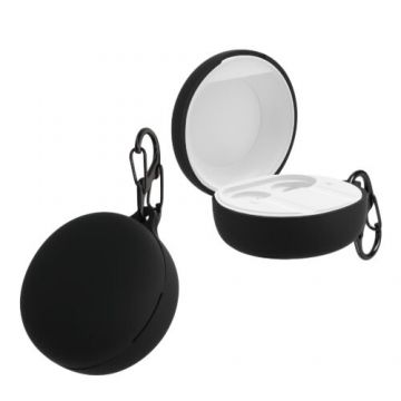Husa kwmobile pentru SoundPEATS Mac Dynamic, Silicon, Negru, 59655.01