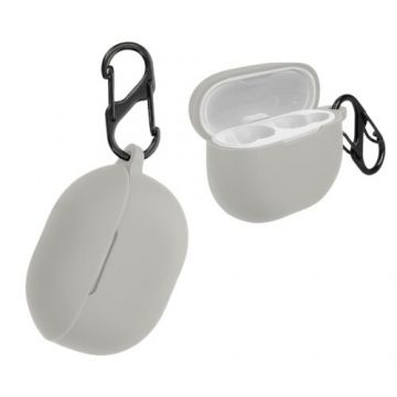 Husa kwmobile pentru SoundPEATS Mini Pro, Silicon, Gri, 58341.22