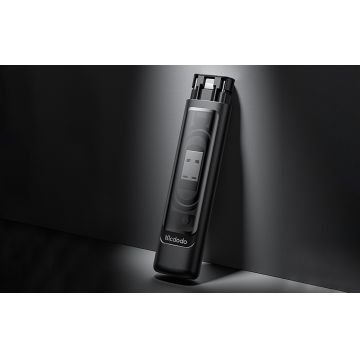 Kit accesorii multifunctionale Mcdodo WF-1720, 1x carcasa, 3x adaptoare USB-C la Lightning, microUSB, USB, 1x cablu USB-C, 1x card TF, 1x cheie cartela SIM, Negru