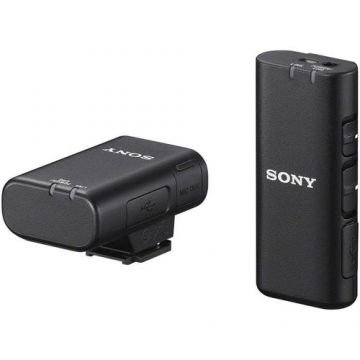 Microfon Wireless Sony ECM-W2BT, Bluetooth, TRS (Negru)