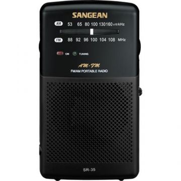 Radio portabil Sangean SR-35, Negru