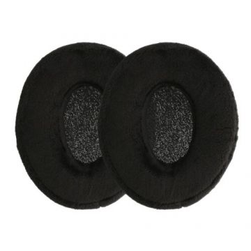 Set 2 Earpads kwmobile pentru Brainwavz HM5, Textil, Negru, 59659.01