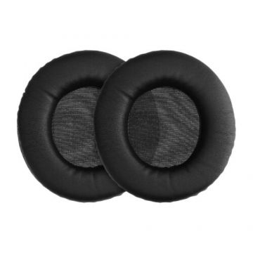 Set 2 Earpads kwmobile pentru Edifier K550/K551/K553, Piele ecologica, Negru, 59656.01