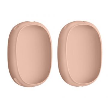Set 2 huse kwmobile pentru Apple Airpods Max, Silicon, Roz, 59582.10