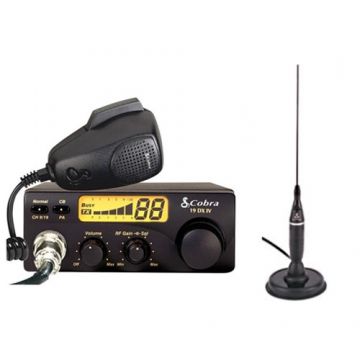 Statie radio emisie-receptie Cobra 19DXIVEU + Antena Cobra HG A 1500