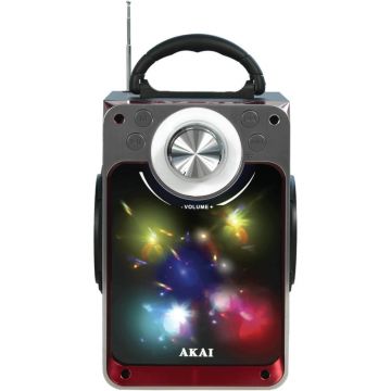 Boxa portabila Akai CEU7300-BT, 6 W, Bluetooth, Negru