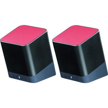 Boxa portabila Hama Twins, Bluetooth, Rosu