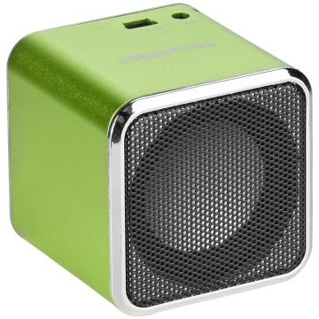 Boxa portabila MusicMan Mini Soundstation BT-X2, Bluetooth, Verde