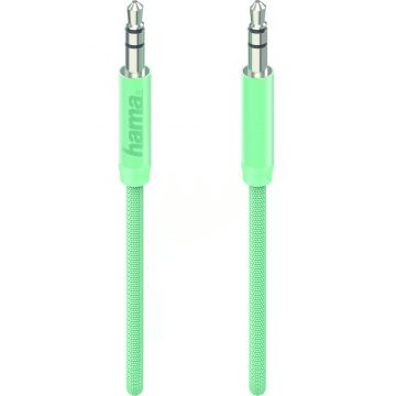 Cablu audio Hama 178200, Jack 3.5 mm, 1 m, Verde