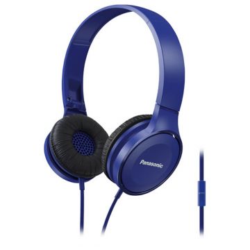Casti audio On-Ear Panasonic RP-HF100ME-A, Microfon, Albastru