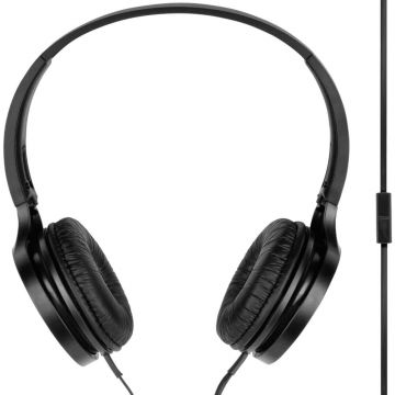 Casti audio On-Ear Panasonic RP-HF100ME-K, Microfon, Negru Casti audio On-Ear Panasonic RP-HF100ME-K, Microfon, Negru