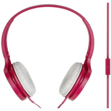 Casti audio On-Ear Panasonic RP-HF100ME-P, Microfon, Roz Casti audio On-Ear Panasonic RP-HF100ME-P, Microfon, Roz