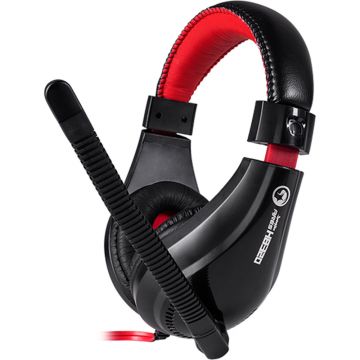 Casti Gaming cu microfon Marvo H8320, Negru/Rosu