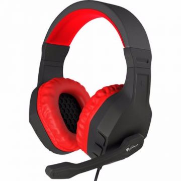 Casti Gaming cu microfon Natec Genesis Argon 200, Rosu Casti Gaming cu microfon Natec Genesis Argon 200, Rosu