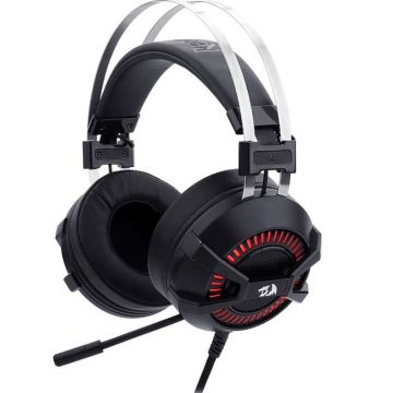 Casti gaming cu microfon Redragon Bio, Negru