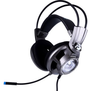 Casti gaming cu microfon Somic G955, 7.1 Surround, Gri Casti gaming cu microfon Somic G955, 7.1 Surround, Gri