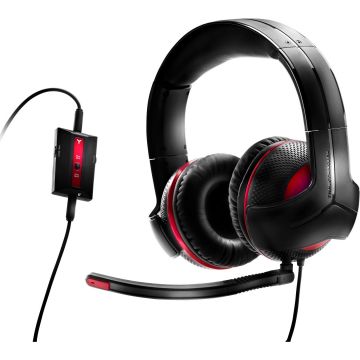 Casti Gaming cu microfon Thrustmaster Y250C, Negru/Rosu