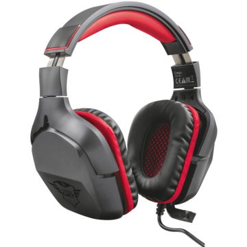 Casti gaming cu microfon Trust Creon GXT 344, Negru/Rosu
