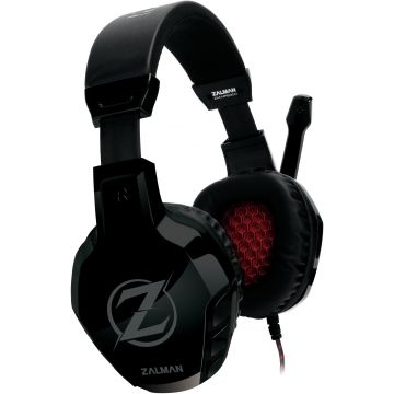 Casti Gaming cu microfon Zalman ZM-HPS300, Negru
