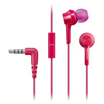 Casti In-Ear Panasonic RP-TCM105E-P, Microfon, Roz