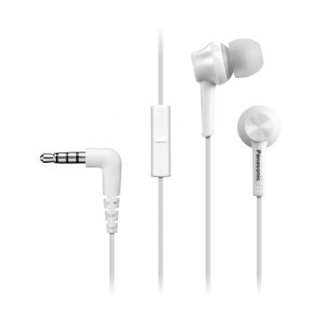 Casti In-Ear Panasonic RP-TCM105E-W, Microfon, Alb