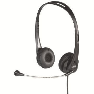 Casti PC On-Ear cu microfon Hama HS-260, Negru