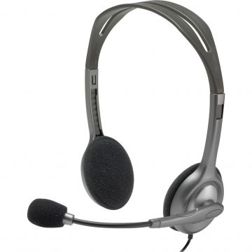 Casti PC On-Ear Logitech H111 981-000593, Gri