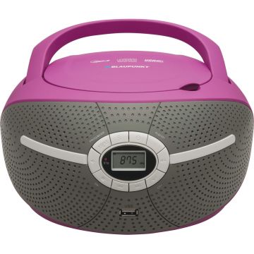 Microsistem audio Blaupunkt Boombox BB6VL, CD, USB, AUX, Violet