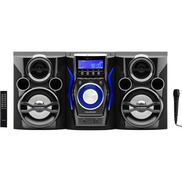 Minisistem Blaupunkt MC60BT, 50W, Karaoke, Bluetooth, USB, Negru