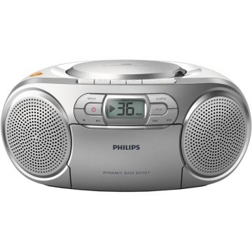 Radio CD player Philips AZ127/12, Argintiu