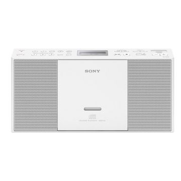 Radio CD portabil Sony ZS-PE60W, USB, Alb