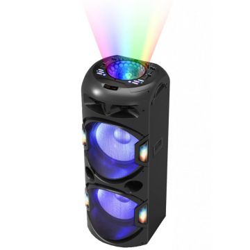 Boxa activa Akai DJ-Y5L Discoball, Bluetooth, 120W, Negru Boxa activa Akai DJ-Y5L Discoball, Bluetooth, 120W, Negru