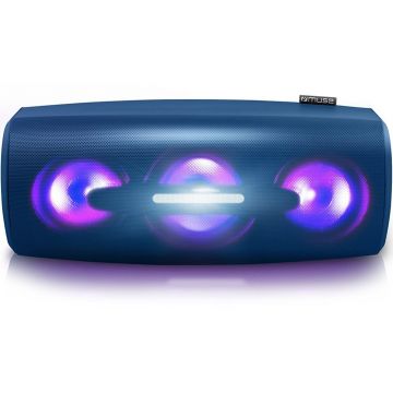 Boxa portabila Muse M-930 DJ, 80W, Bluetooth, NFC, IPX4, Stroboscop, Albastru