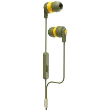 Casti Audio In-Ear Skullcandy Inkd+, Moss Olive Yellow
