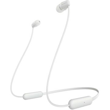 Casti audio In-Ear Sony WIC200W, Bluetooth, Alb
