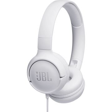 Casti audio On-Ear JBL Tune 500, Pure Bass Sound, Hands-free Call, Alb Casti audio On-Ear JBL Tune 500, Pure Bass Sound, Hands-free Call, Alb