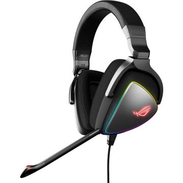 Casti gaming cu microfon Asus ROG Delta RGB, Negru