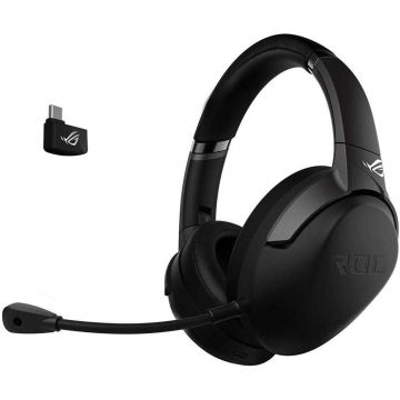 Casti gaming cu microfon Asus ROG Strix GO 2.4, Wireless, Negru