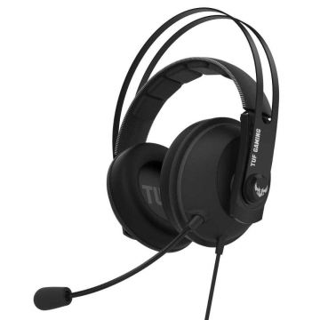 Casti gaming cu microfon Asus TUF H7, sunet virtual 7.1, Negru Casti gaming cu microfon Asus TUF H7, sunet virtual 7.1, Negru