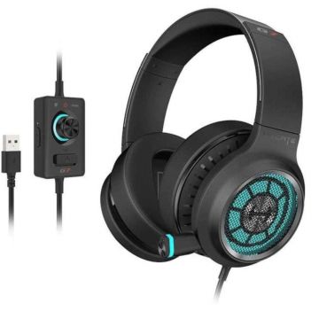 Casti gaming cu microfon Edifier G7, Surround virtual 7.1, Iluminare RGB, ENC, Negru Casti gaming cu microfon Edifier G7, Surround virtual 7.1, Iluminare RGB, ENC, Negru