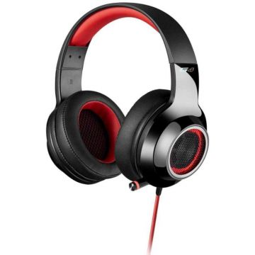 Casti gaming cu microfon Edifier V4, Negru/Rosu Casti gaming cu microfon Edifier V4, Negru/Rosu