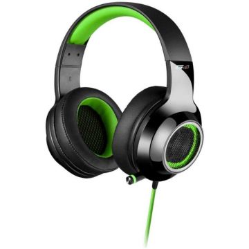 Casti gaming cu microfon Edifier V4, Negru/Verde Casti gaming cu microfon Edifier V4, Negru/Verde