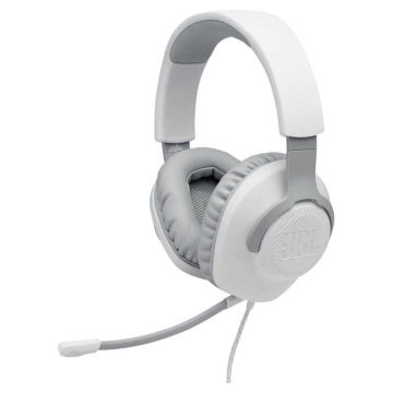 Casti Gaming cu microfon JBL Quantum 100, Alb Casti Gaming cu microfon JBL Quantum 100, Alb